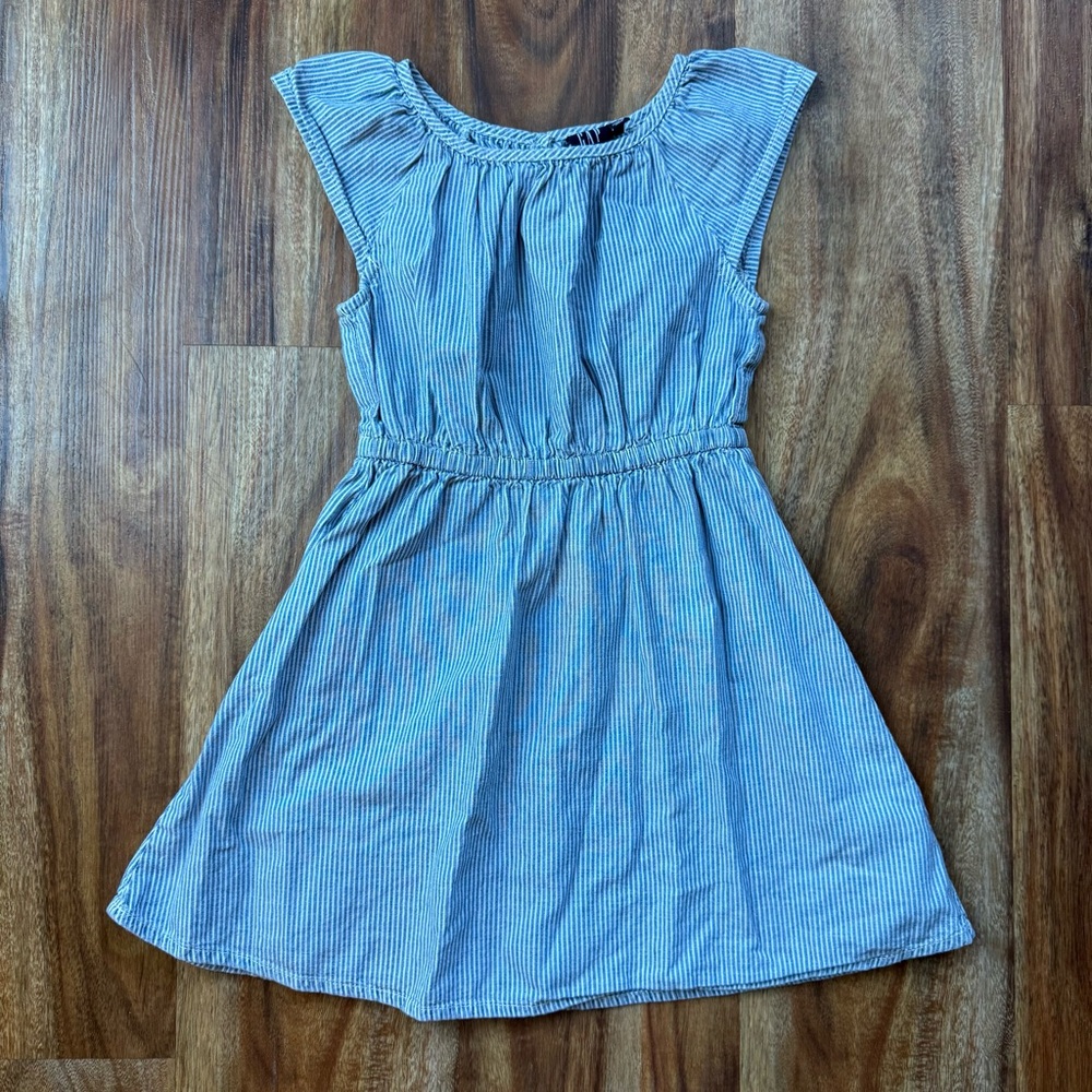 GAP Blue Peplum Sundress Sleeveless Casual